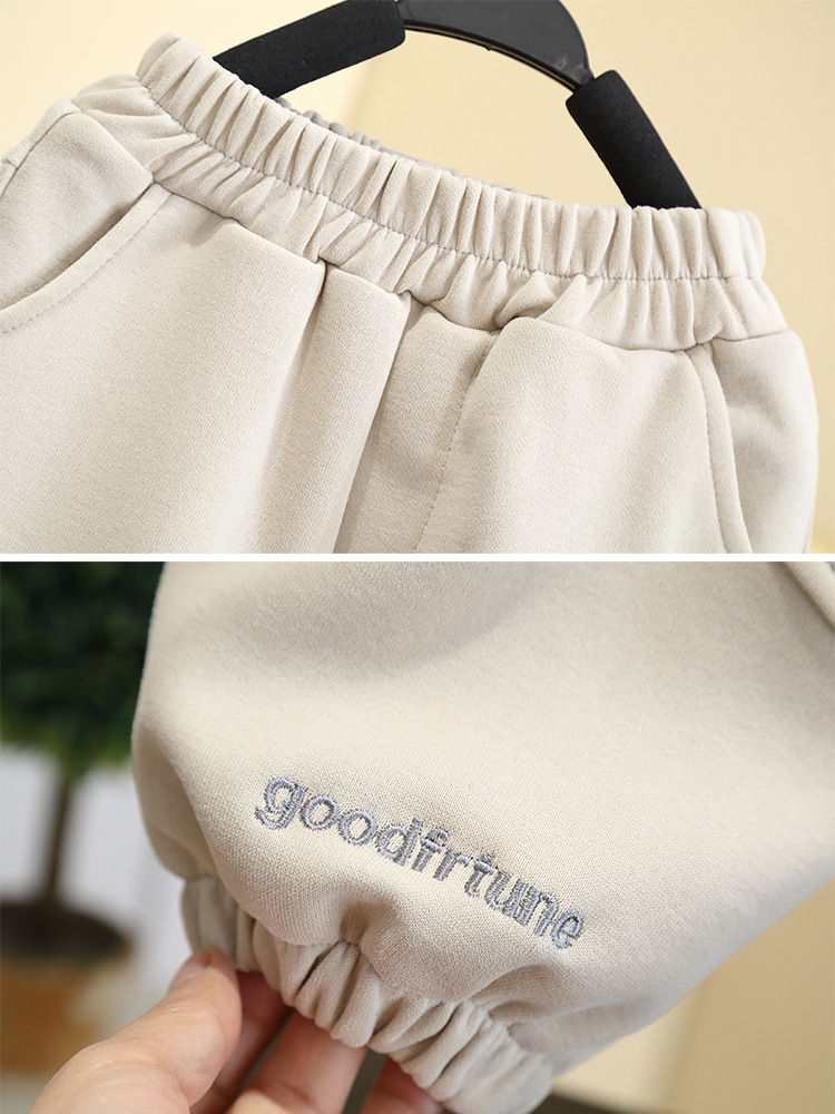 7757 ropa para niños pantalones casuales para niños modelos de primavera y otoño 2025 nuevos pantalones coreanos pantalones sueltos para niños de primavera image 3