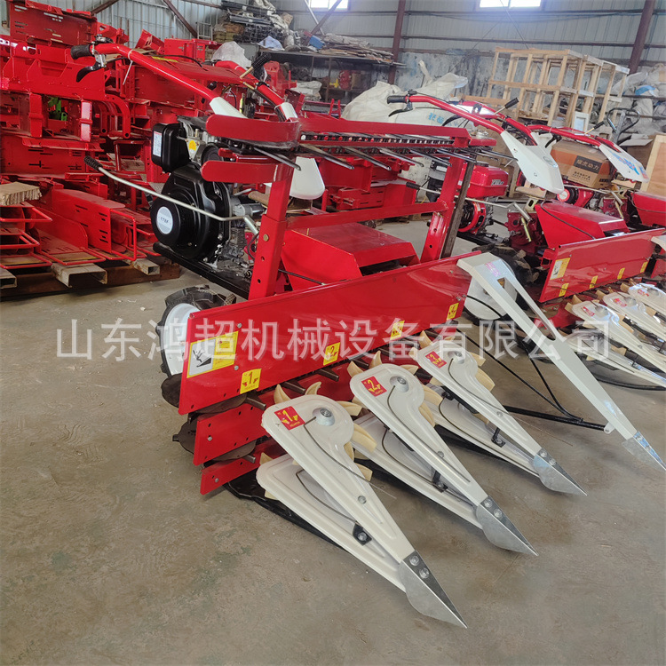 小型手扶式割晒机 柴油一米宽甜叶菊割倒机艾草收割机