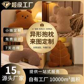 卡通异形毛绒抱枕定制创意玩偶客厅卧室沙发抱枕靠枕朋友生日送礼