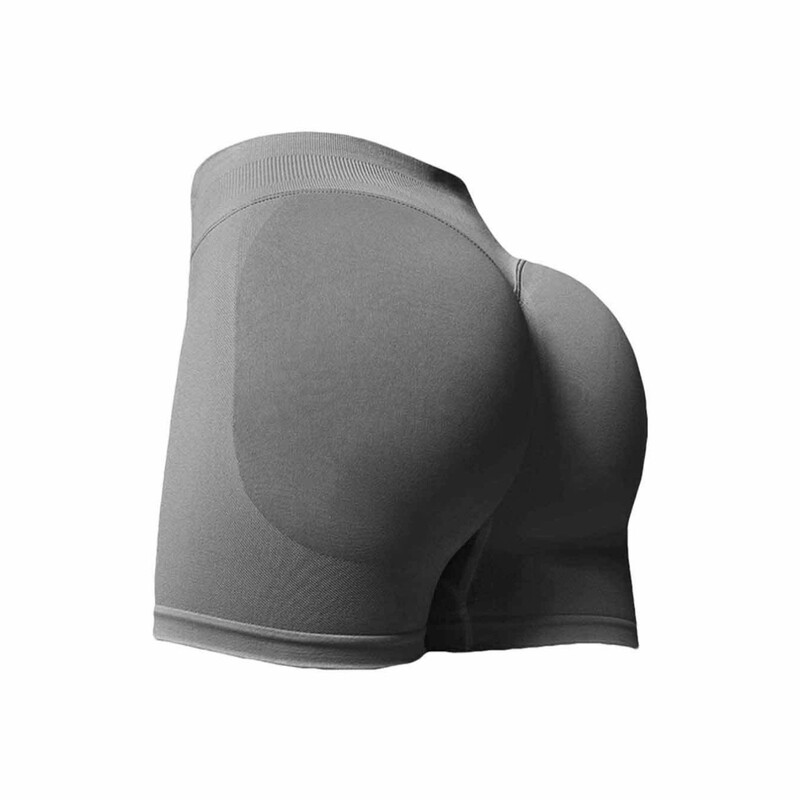 3点ミッドウエストヒップシームレスニットヨガピーチパンツショーツ女性用夏のスポーツフィットネスパンツシェイプ|undefined