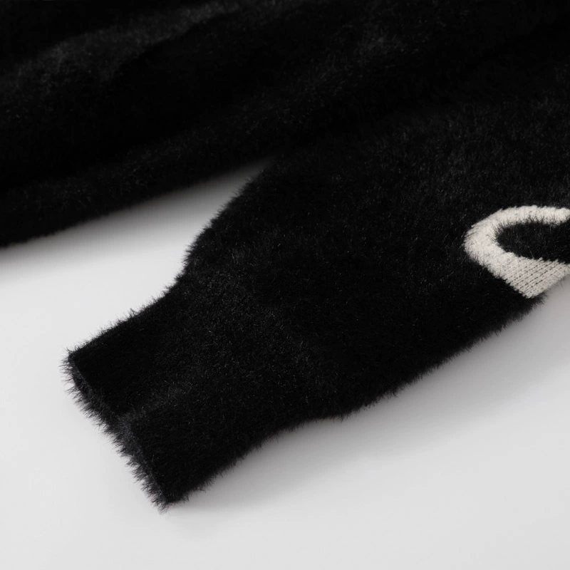 Cardigan with hood, warm jacket, custom-made, plus size