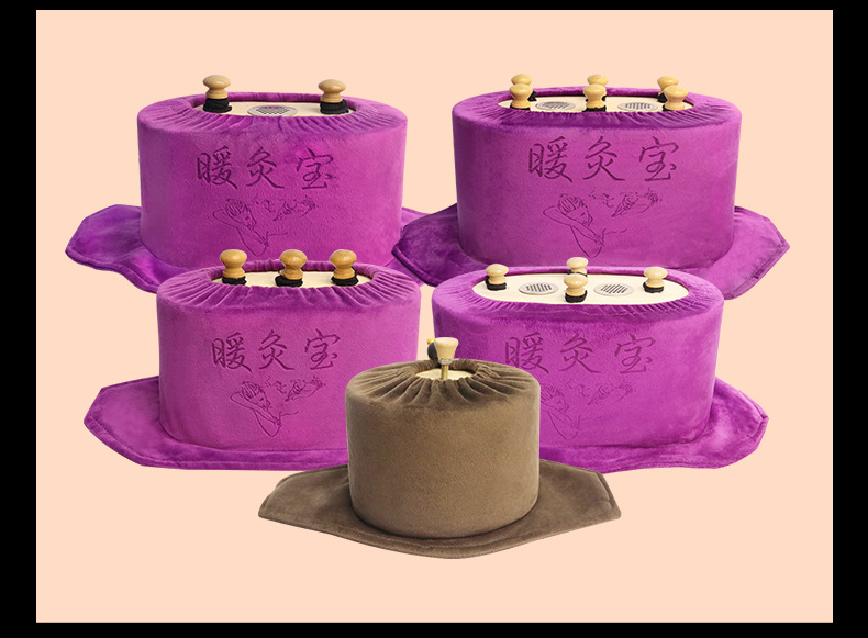 Smokeless Moxibustion Box Portable Wooden Moxa Burner for Home Waist Abdomen and Full Body Warming preparation