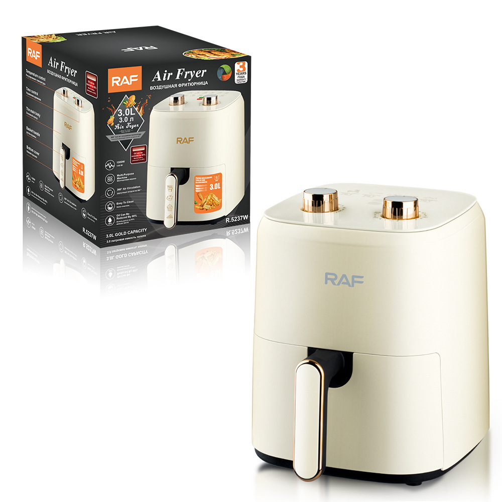 RAF estándar europeo estándar estadounidense freidora de aire multifuncional doméstica transfronteriza 3L freidora eléctrica inteligente automática sin aceite papas fritas