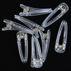 簡約女士透明髮夾尖嘴夾側邊夾劉海夾髮飾配飾冰透大底夾配件批發