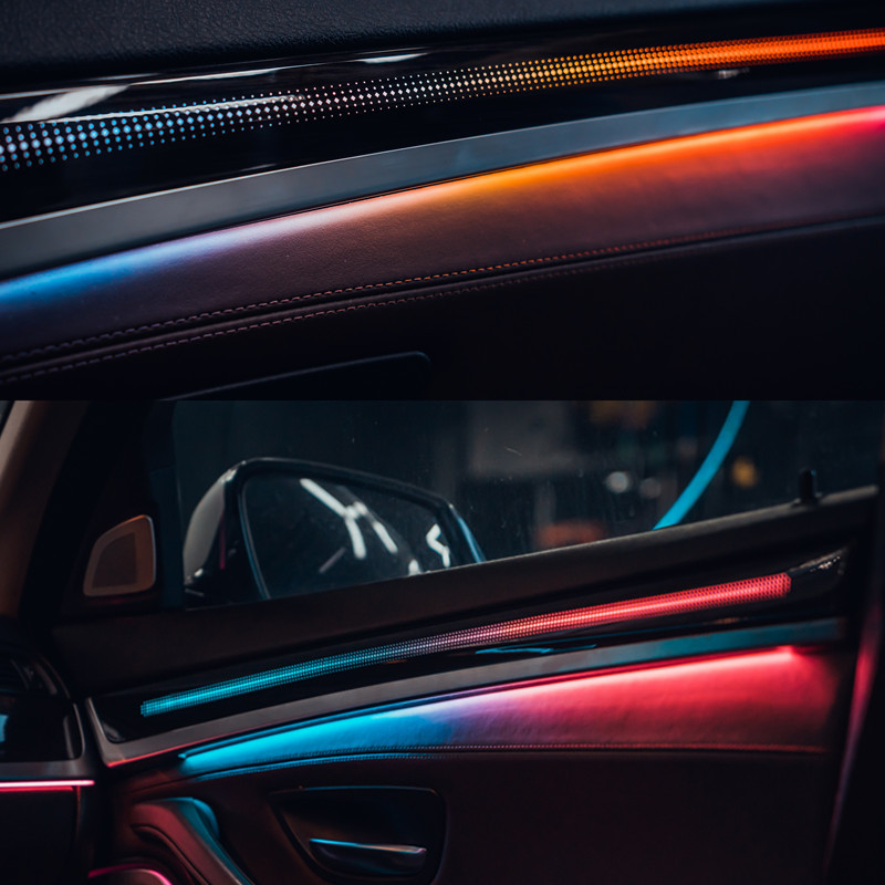 BMW 11 - 17 Serie 5 luces de atmósfera especiales (tipo de acabado estrellado) modelo de molde