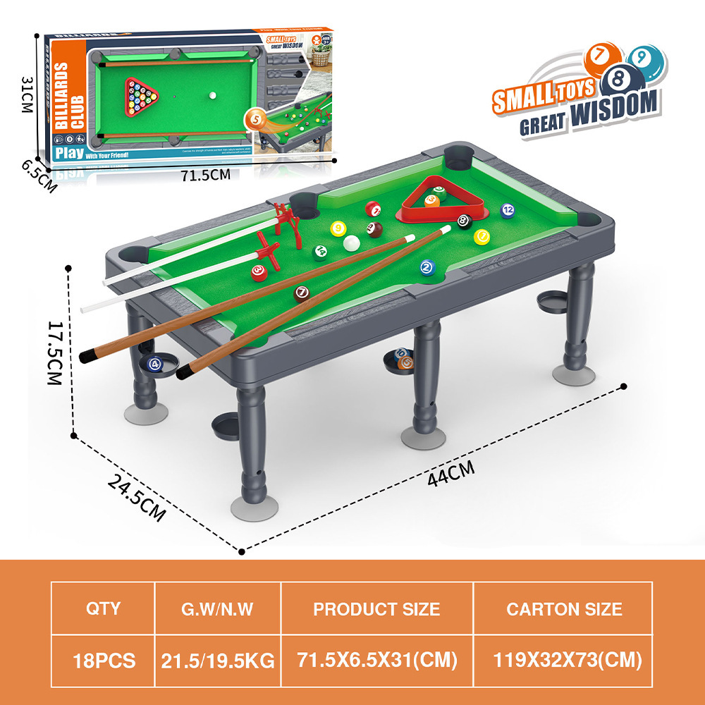 Juguetes de mesa de billar para niños transfronterizos 6 en 1 juegos de mesa multifuncionales de baloncesto de fútbol interior y exterior conjunto de interacción entre padres e hijos