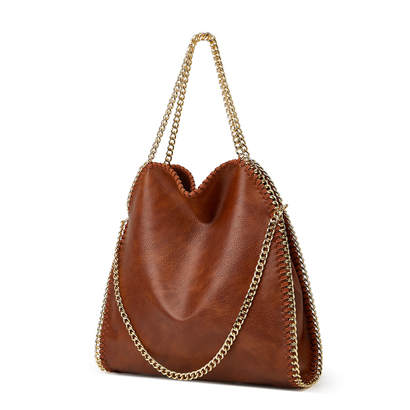 Geantă de umăr pentru femei ZA, pliabilă, la modă și versatilă, cu lanț nou, 2024_voghion.com