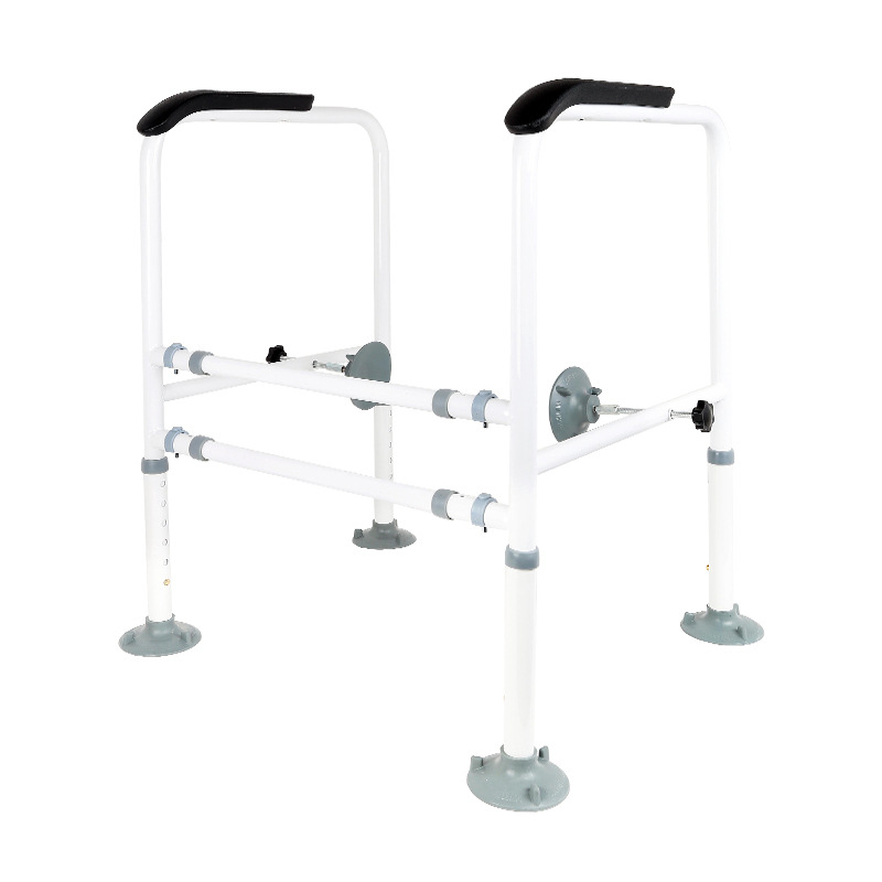 Ingeniería al por mayor de ancho ajustable alto inodoro reposabrazos ancianos discapacitados reposabrazos inodoro seguridad antideslizante apoyabrazos