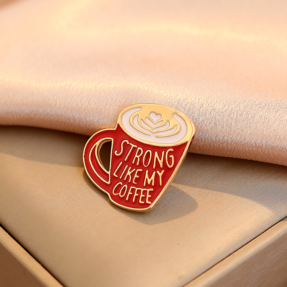 Cup Pattern Simple Style Pin Cup Alloy Plating No Inlaid Women'S Brooches