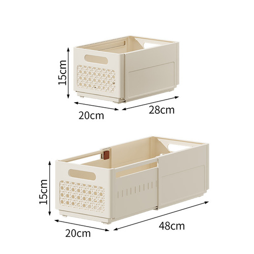 Expandable storage box large capacity clothing storage box household living room drawer-style plastic desk organizer box