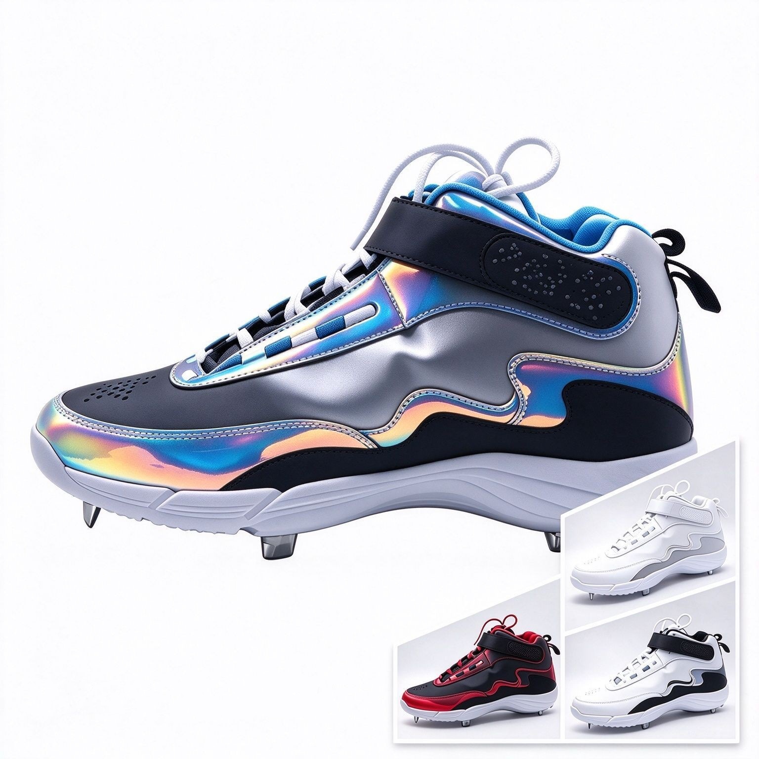 Clearance Sale: Competition-Grade Baseball Training Shoes with Non-Slip, Replaceable Spikes, Wear-Resistant Sole, Available for Single Piece Purchase, Suitable for Cross-Border Shipping