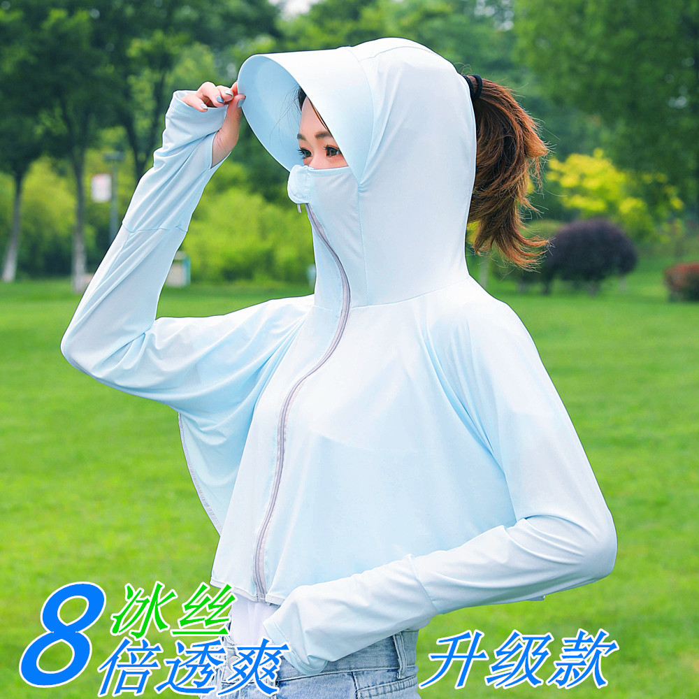 Silk summer sun protection clothing