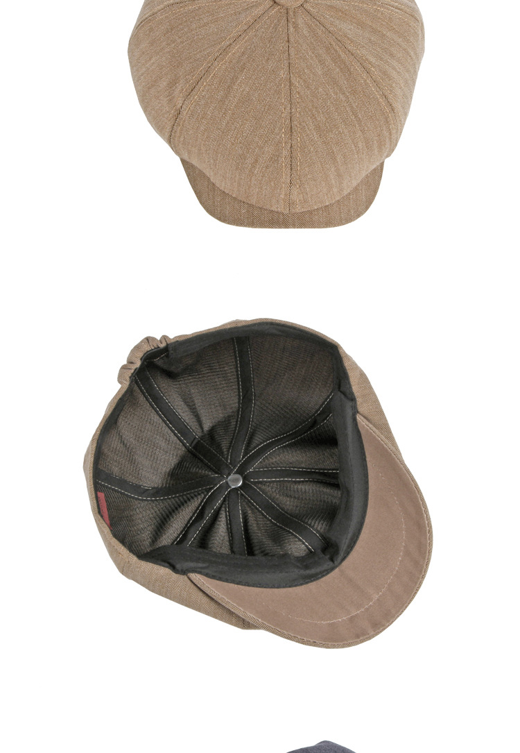 Unisex Newsboy Hat Breathable Octagon Cap Retro Style Light Hat_voghion.com