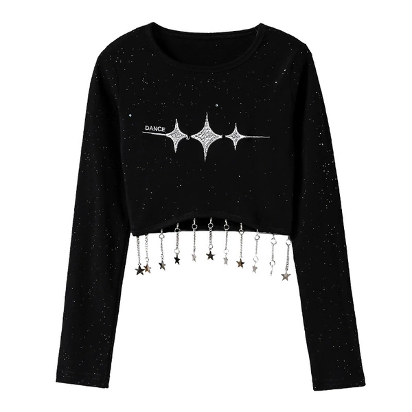 Black pendant, long-sleeve