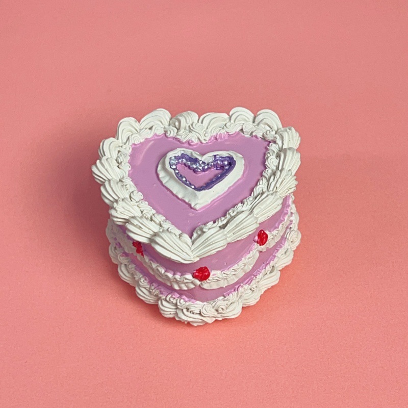 Creatividad de derechos de autor en línea gran tamaño de comida para jugar resina pegatinas de decoración para el hogar pegatinas de postre de pastel de simulación fábrica de stock