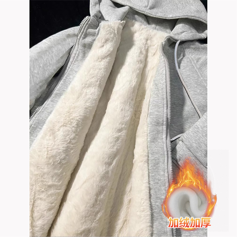 플로럴 그레이 두꺼운 겨울 스타일