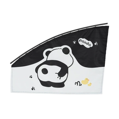 Protection Car Sunshades, Side — Car curtains - naughty-panda-sunshade-passenger-side