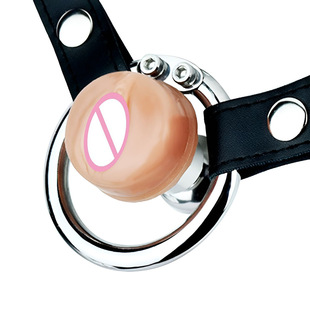 FRRK stainless steel negative number lock with silicone simulation vagina false mother chastity lock men's anti-escape convenient urination
