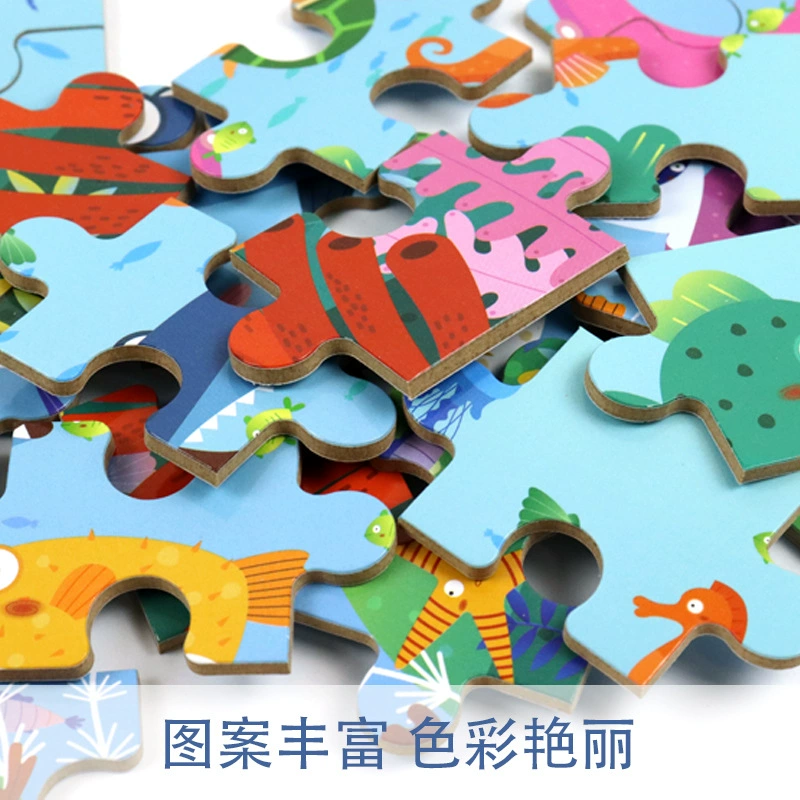 Wooden brainteaser, constructor, toy for kindergarten for boys and girls, 48 pieces, early education, 12345678 years