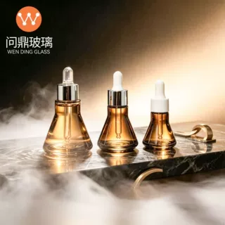 高端定制精油瓶15ml精华瓶30ml喇叭精华液瓶50ml滴管瓶护肤包材