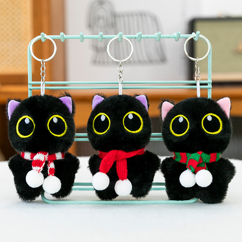 Scarf black cat