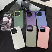 Чехол для телефона (совместим с Apple) ультра-тонкий матовый PC IMD, защита от падения, для серии iPhone 11–17