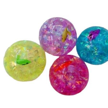 Cartoon luminous bouncy ball with rope, colorful sparkling ribbon with jumping crystal ball, children's toy supply wholesale