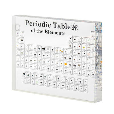 跨境优质元素周期表摆件83 种真实实物亚克力透明款尽显科学之美1|ru