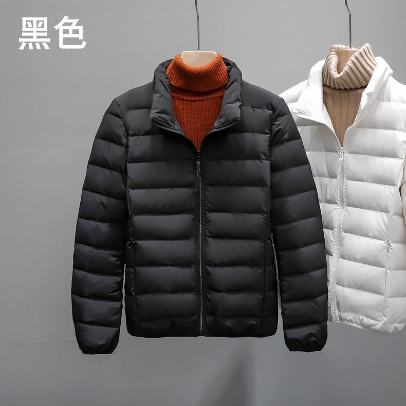Otoño y invierno nuevo tipo de chaqueta delgada sin costuras, mujer ligera y corta coreana de cuello ligero, chaqueta deportiva al aire libre de tamaño grande