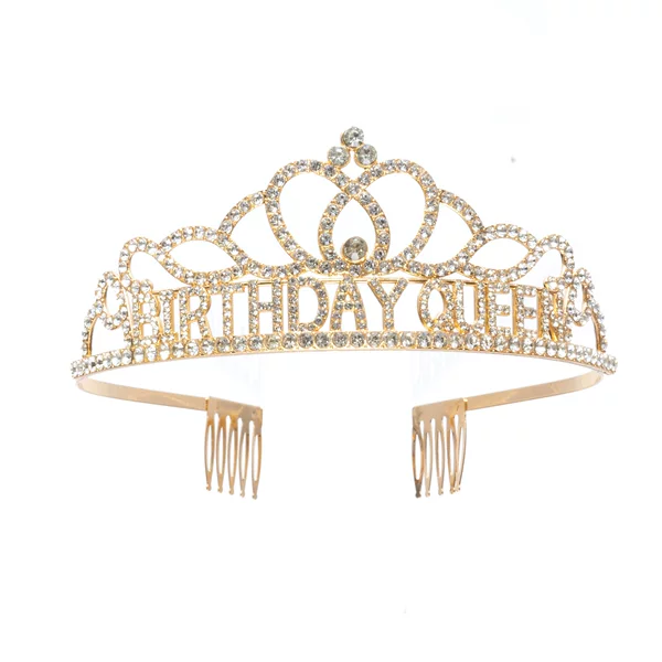 Cross-border Hot Selling Birthday Queen Crown BIRTHDAY QUEEN Birthday Crown Birthday Ribbon suit Wholesale