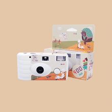 ROS一次性胶片机傻瓜相机彩色黑白复古负片胶卷带闪光灯24张言彩