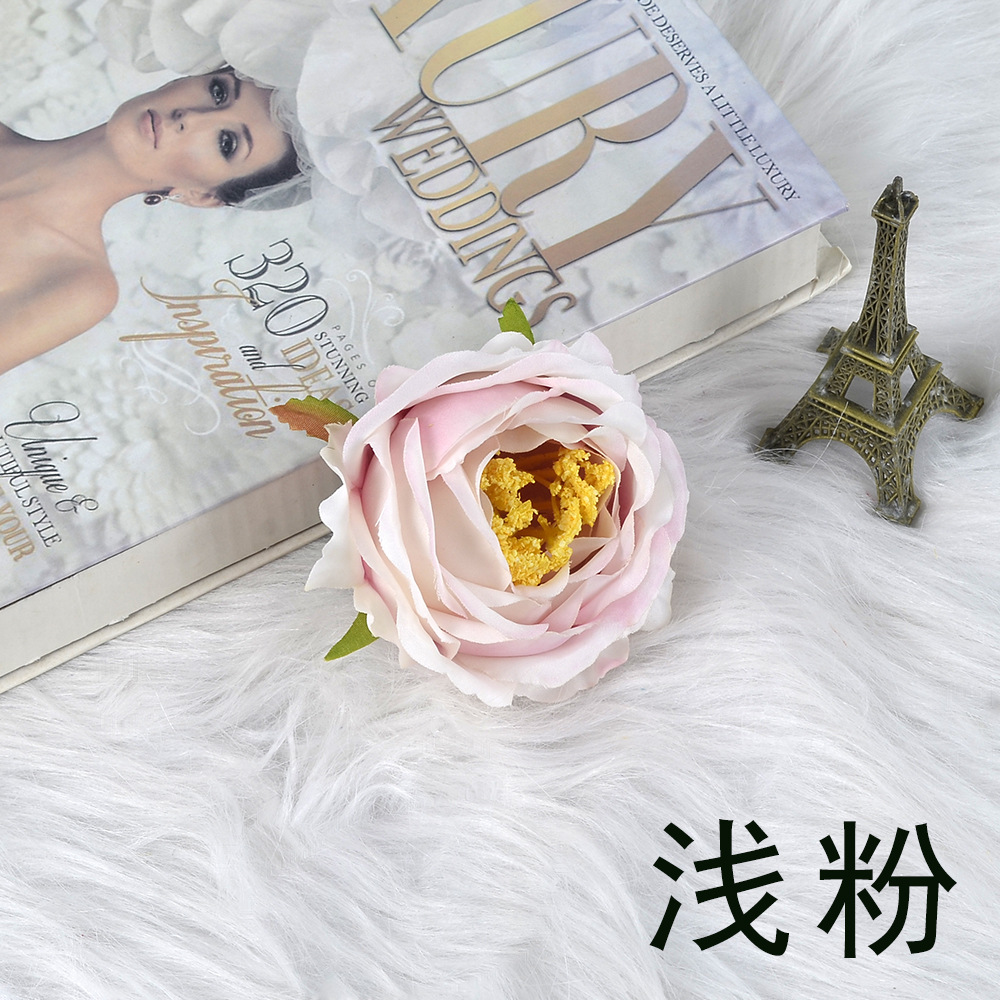 7호 하트 모란 머리 라이트 핑크