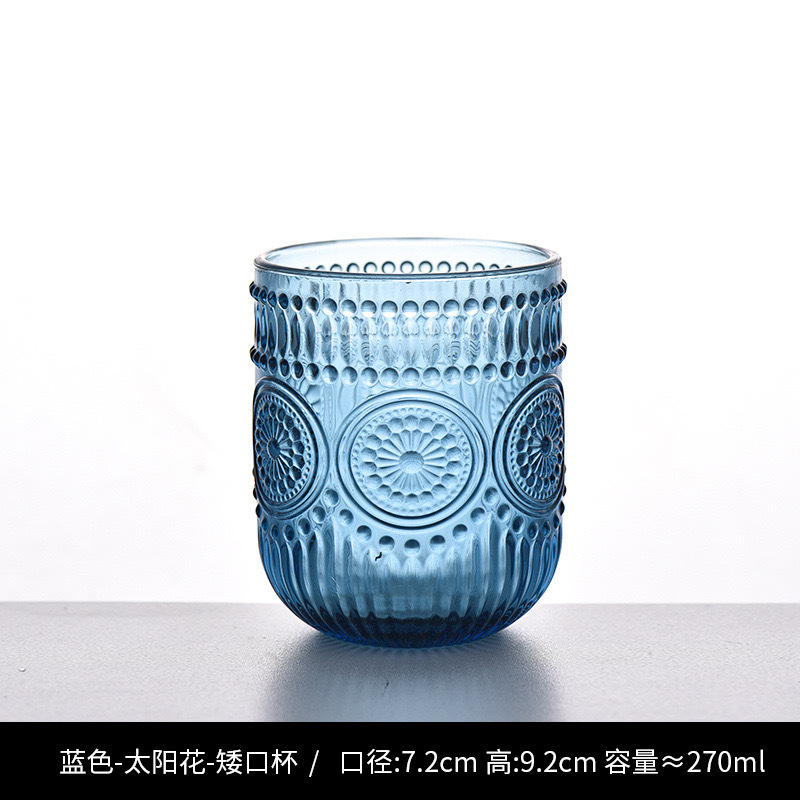 Nuevo retrógrado tallado alto taza de agua taza de vino taza de bebida creativa elegante casa hotel café utensilios de vino