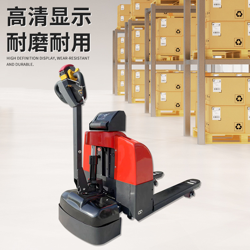 Montacargas semieléctrico de 2.5 toneladas con báscula, transpaleta hidráulica, vehículo todoterreno de 3 toneladas para obras de construcción, vehículo para manipulación de palets, rey de las carreteras.