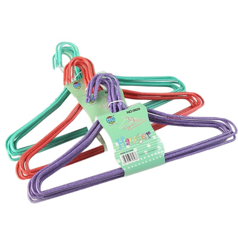 Yameiou 0628 Paquete de 8/10 perchas para ropa de plástico engrosado para adultos, tendederos, percheros, venta al por mayor.