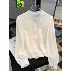 法式白女高级感春季新款超好看雪尼尔圆领无袖漂亮小衫上衣