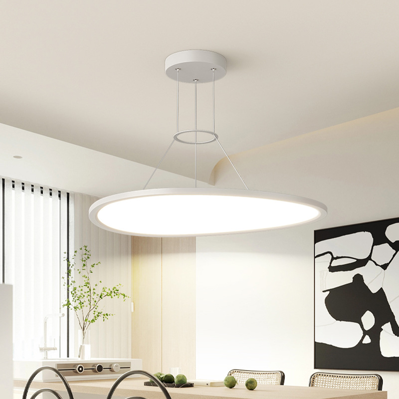 [Seleccionado cuidadosamente] Araña de comedor ultrafina minimalista, faro de sala de estar moderno simple, dormitorio de estudio, lámpara de protección ocular para el hogar