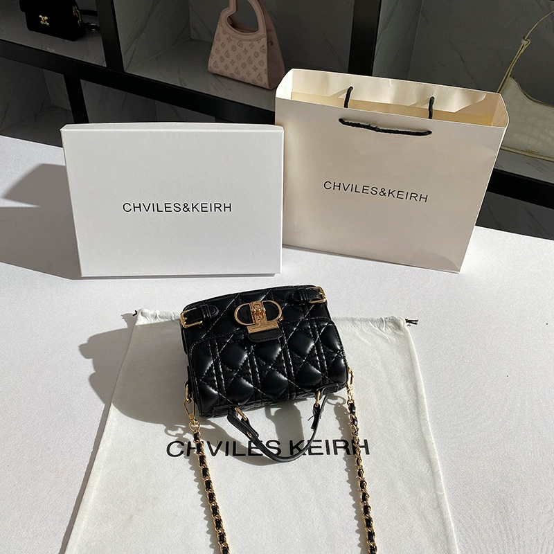 Маленькая сумка, цепочка, стиль Chanel, сумка через плечо с цепочкой, оптовая