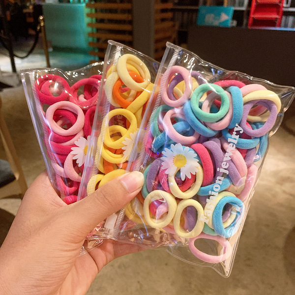 Children's harmless elastic hair rope