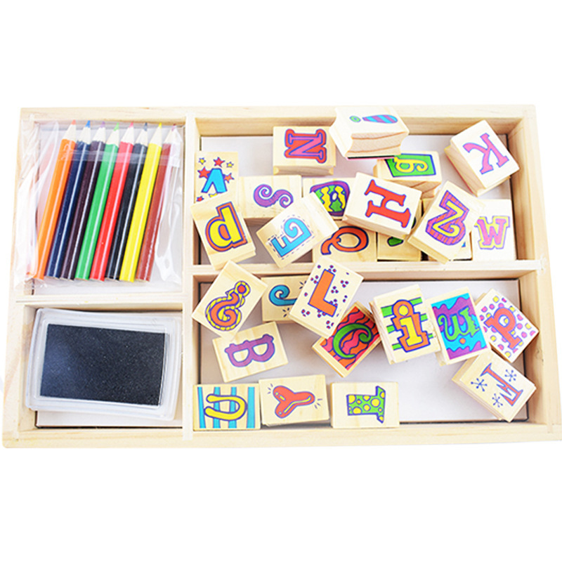 Juguetes de rompecabezas infantiles juegos de madera de juegos de madera de color DIY