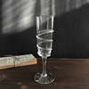 Retro glossy crystal, diamond cup handmade, wineglass