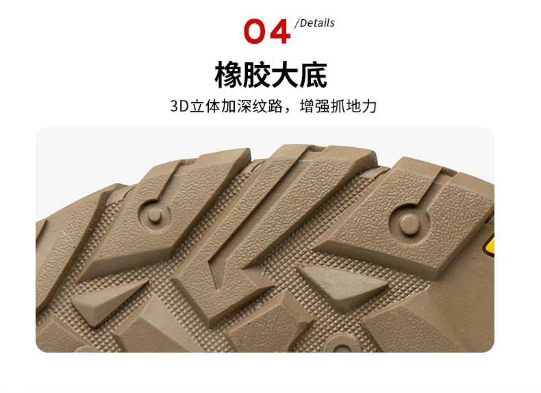 Giày bảo hộ lao động bít mũi thép cho thợ hàn, chống đập chống đâm xuyên, cổ cao — Kaki; 36, Kaki; 37, Kaki; 38, Kaki; 39 chi tiết 16