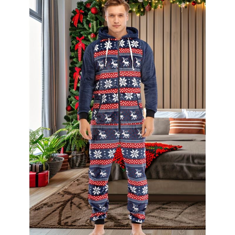 C 29464 Flannel Christmas Halloween Men's Pajamas