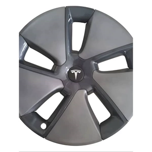 Suitable for 18inch New and Old Tesla Series Model 3 Wheel Hub Caps, Wheel Hub Decorative Covers, Wheel Caps to Reduce Wind Resistance