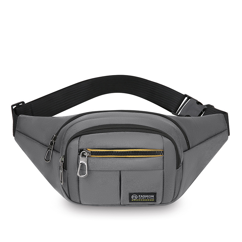 Riñonera deportiva ligera multifuncional, ocio al aire libre, bolso de mensajero de un solo hombro simple, bolso de pecho de moda portátil de gran capacidad para hombres