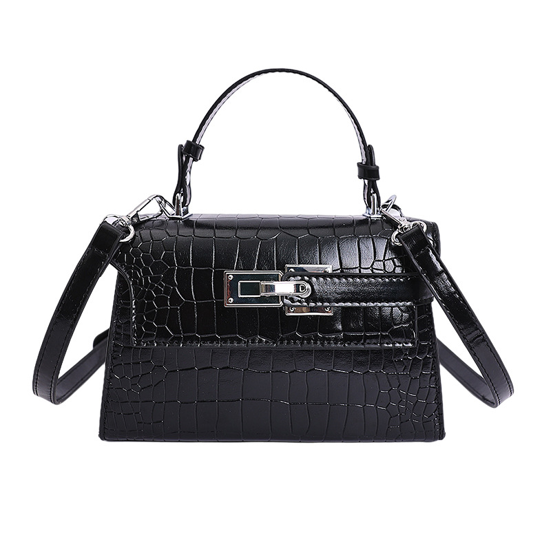 Bolsos de textura de nicho de cocodrilo de alta calidad, bolsos de mujer 2026 nuevos bolsos de mochila, bolsos de bloqueo de moda