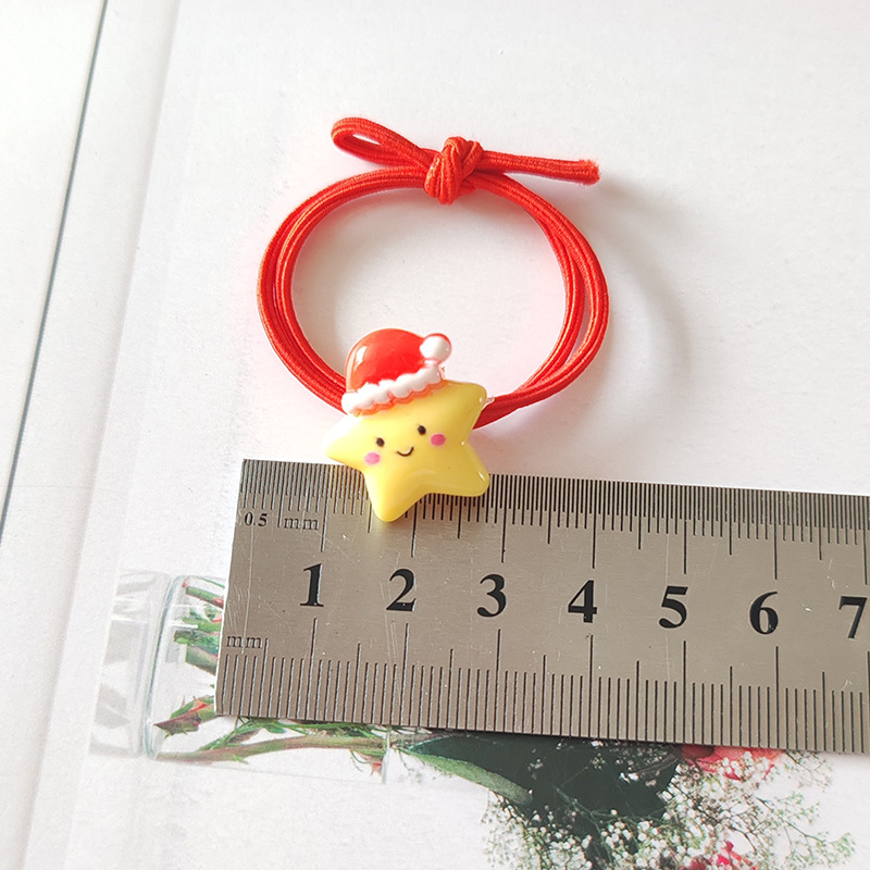 Regalo di Natale Accessori per capelli per bambini di Natale Babbo Natale Fascia elastica alta Albero di Natale Pupazzo di neve Alce Elastico per capelli Scrunchie per le feste_voghion.com