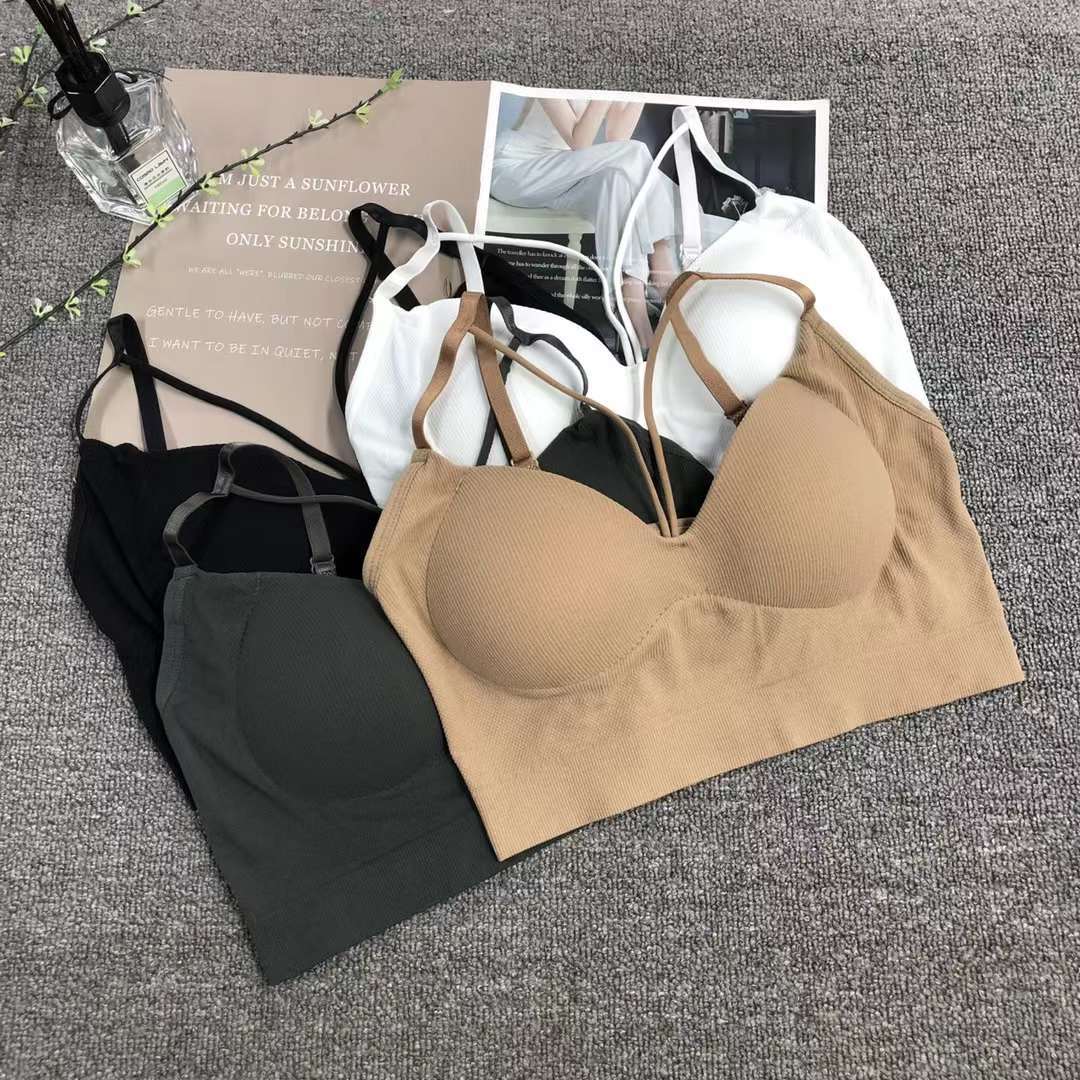 Nueva inconsútil alto elástico belleza de alta calidad las mujeres chaleco inalámbrico yoga sujetador ropa interior deportiva al por mayor