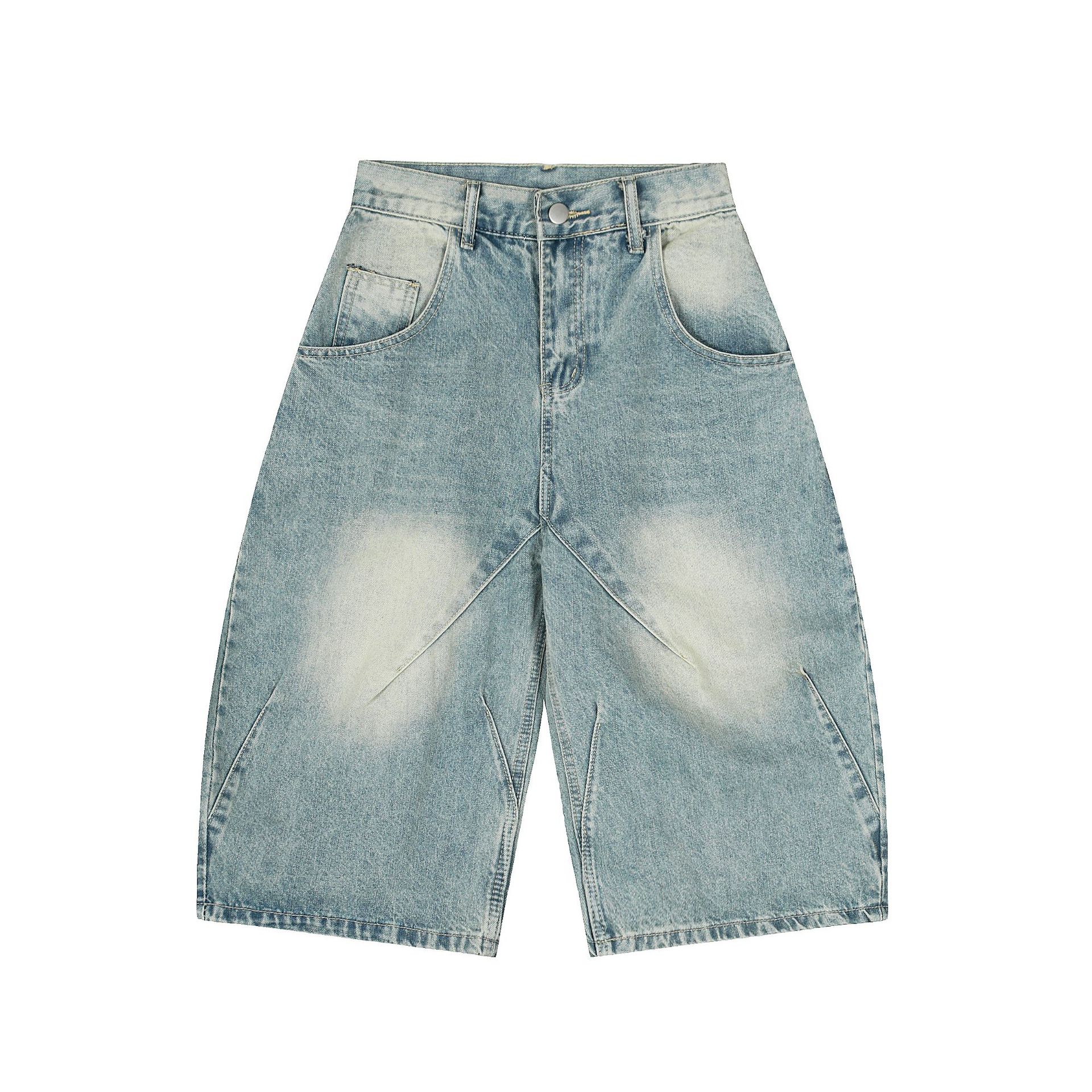 2025 neue Sommer Koreanischen Stil Einfarbig Gerade männer Casual Shorts_voghion.com
