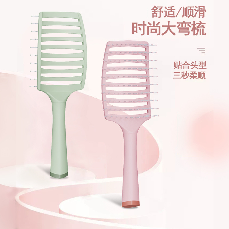 Macaron costilla peine especial de las mujeres raíz del pelo esponjoso forma del pelo alto cráneo artefacto superior Pelo Largo rizado pelo masaje